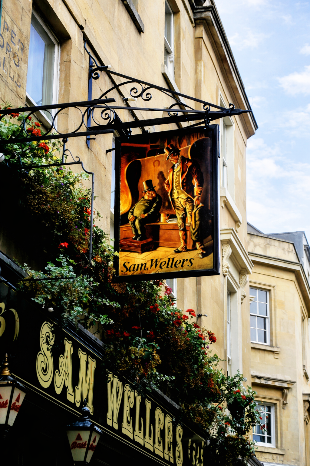 Letreiro do pub Sam Weller's