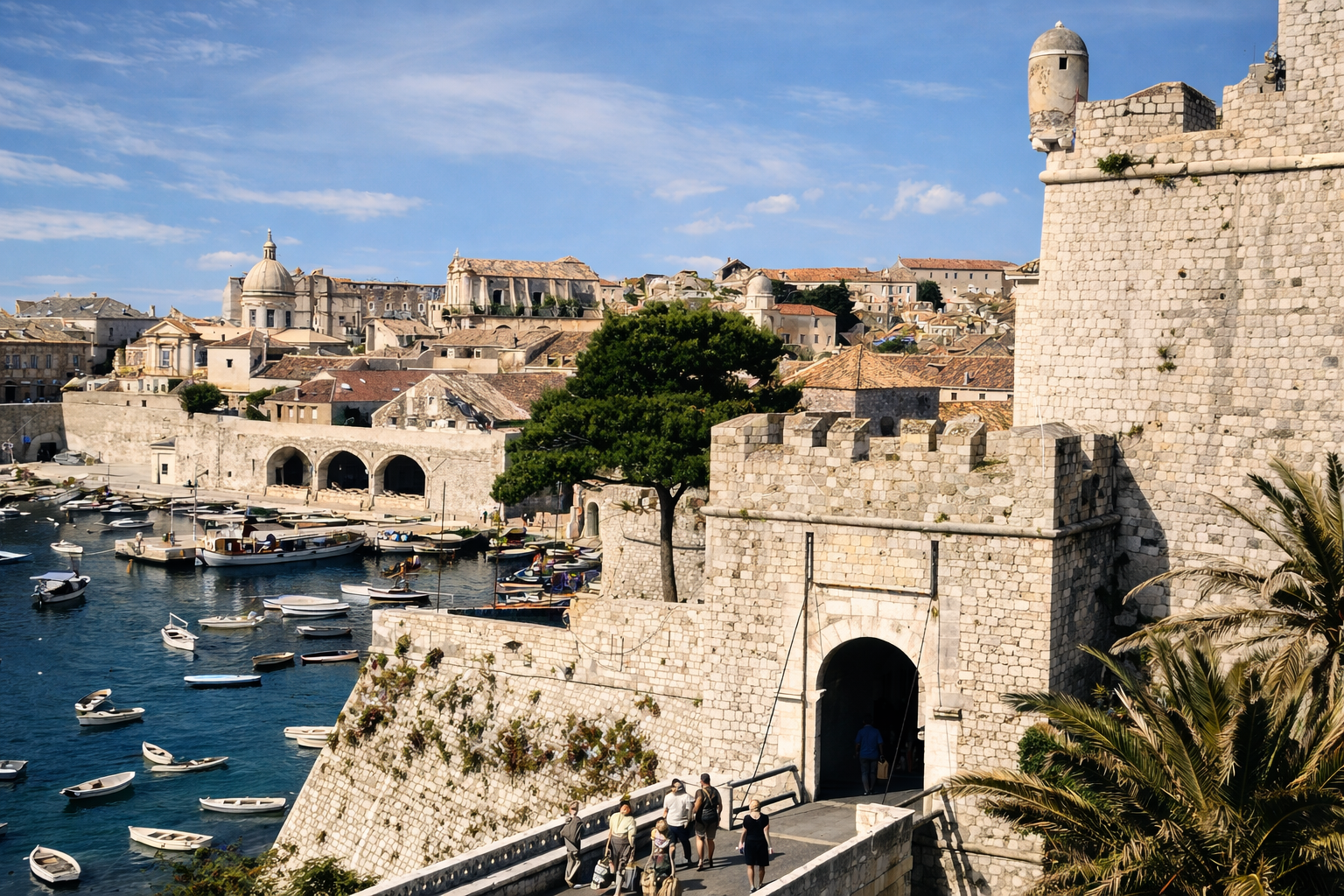Costas e muros de Dubrovnik