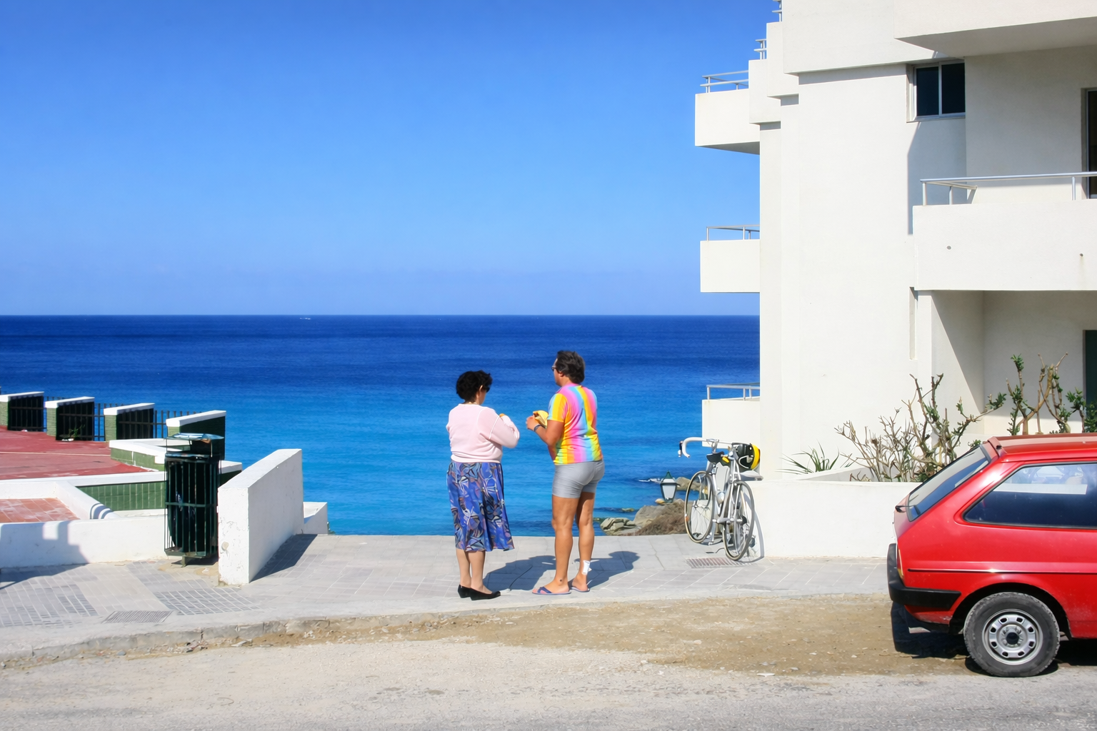 Passeio à beira-mar