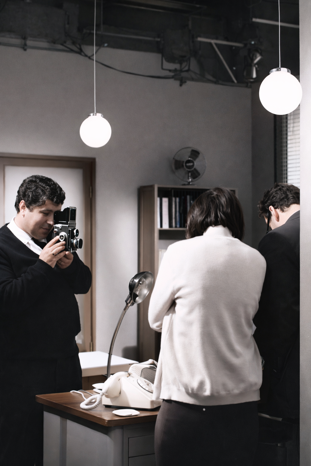 Retrato de escritório com sessão fotográfica