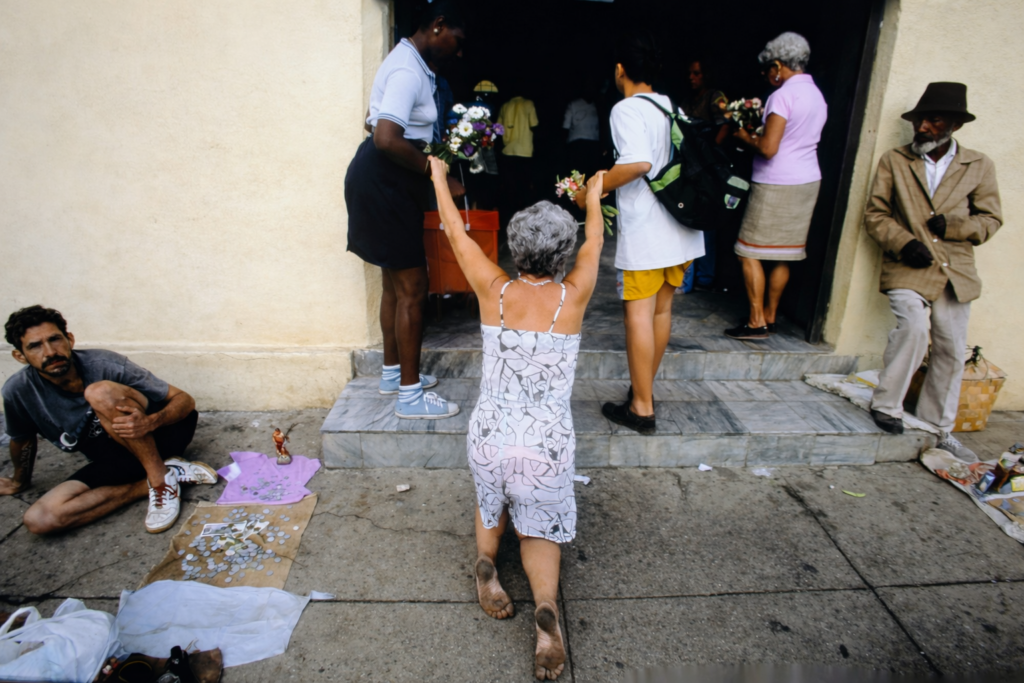 Cena de rua em Cuba