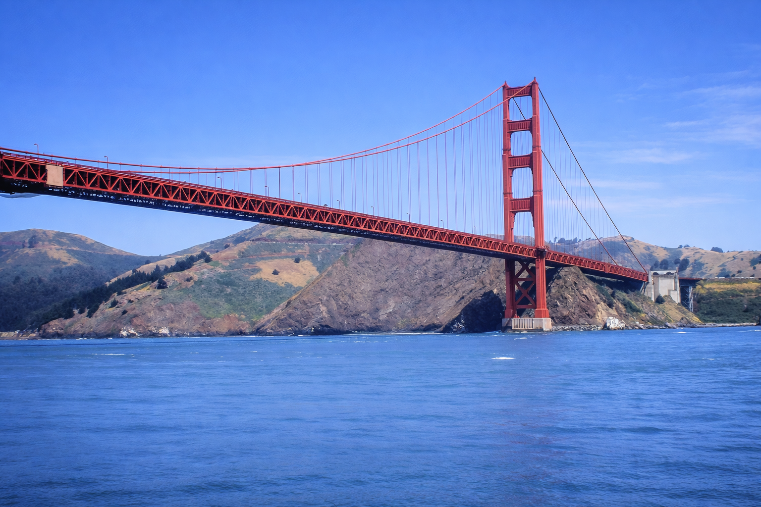 Ponte Golden Gate ao longe
