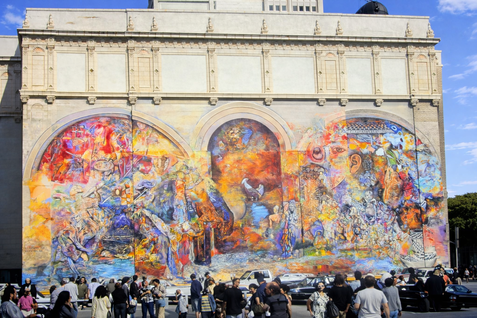 Mural vibrante em São Francisco