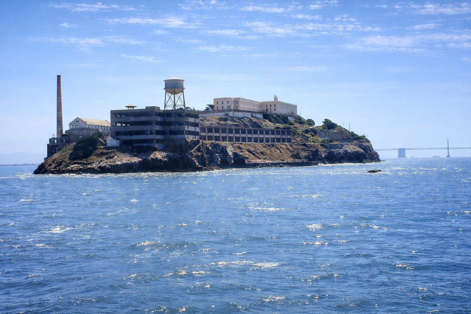 Ilha de Alcatraz e Ponte Golden Gate