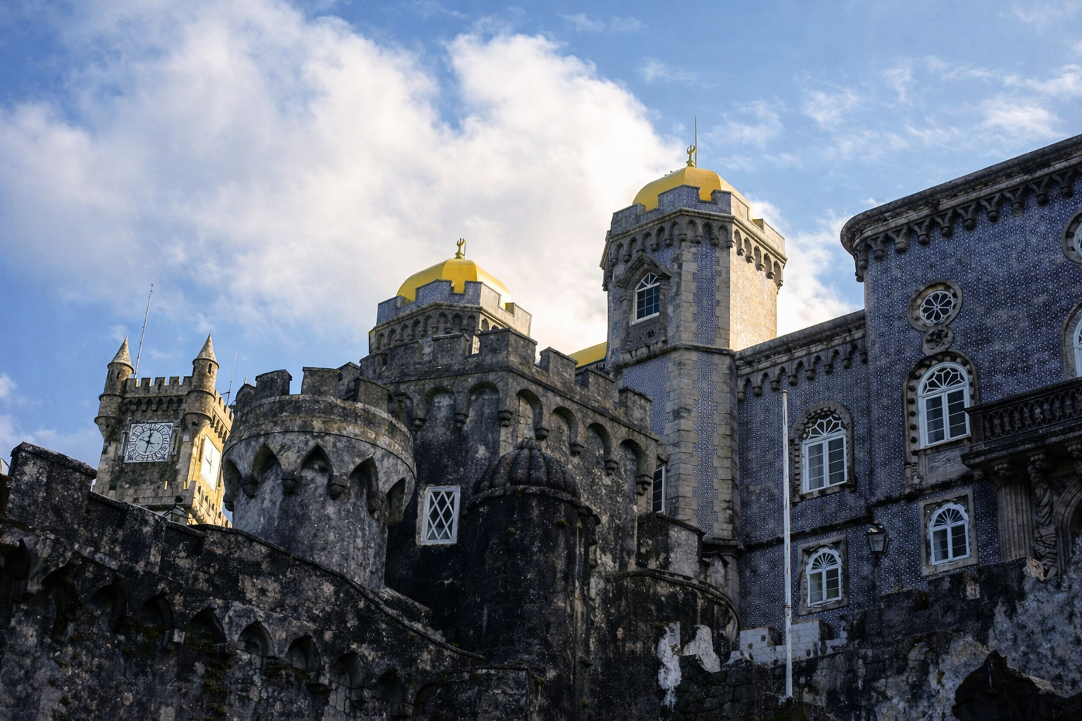 Palácio da Pena iluminado pelo sol