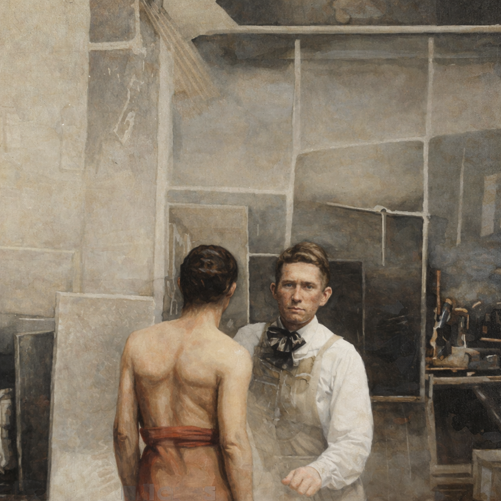Estúdio de arte e retrato realista