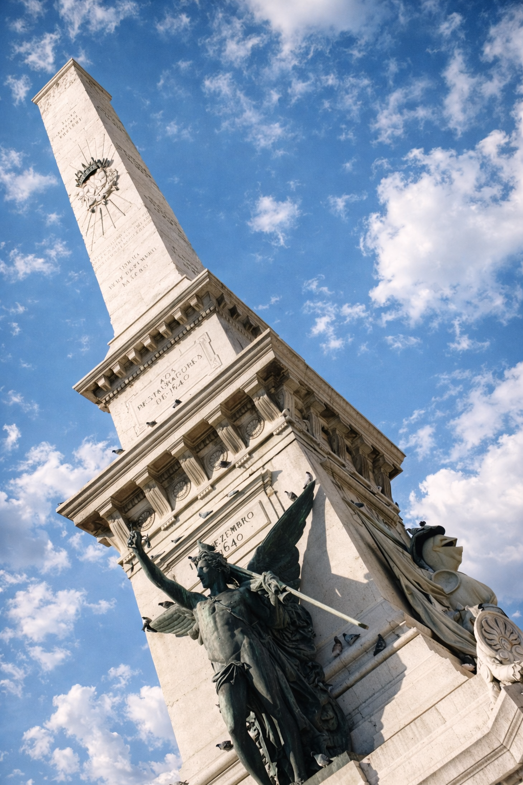 Monumento aos Restauradores em Lisboa