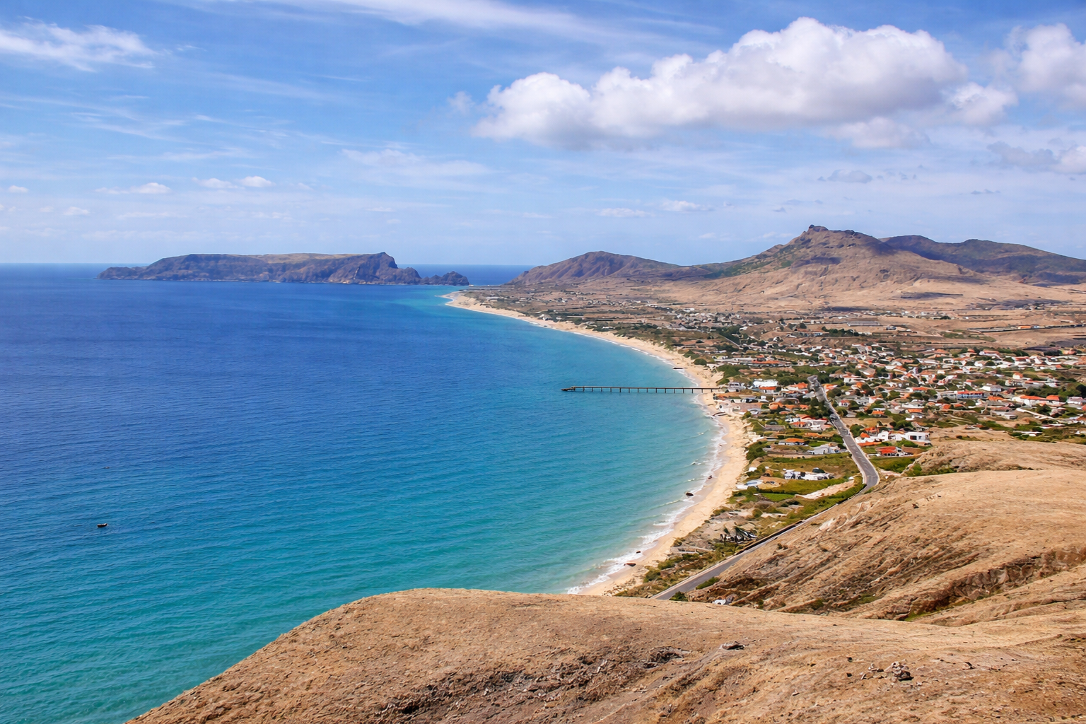 Vista panorâmica de Porto Santo