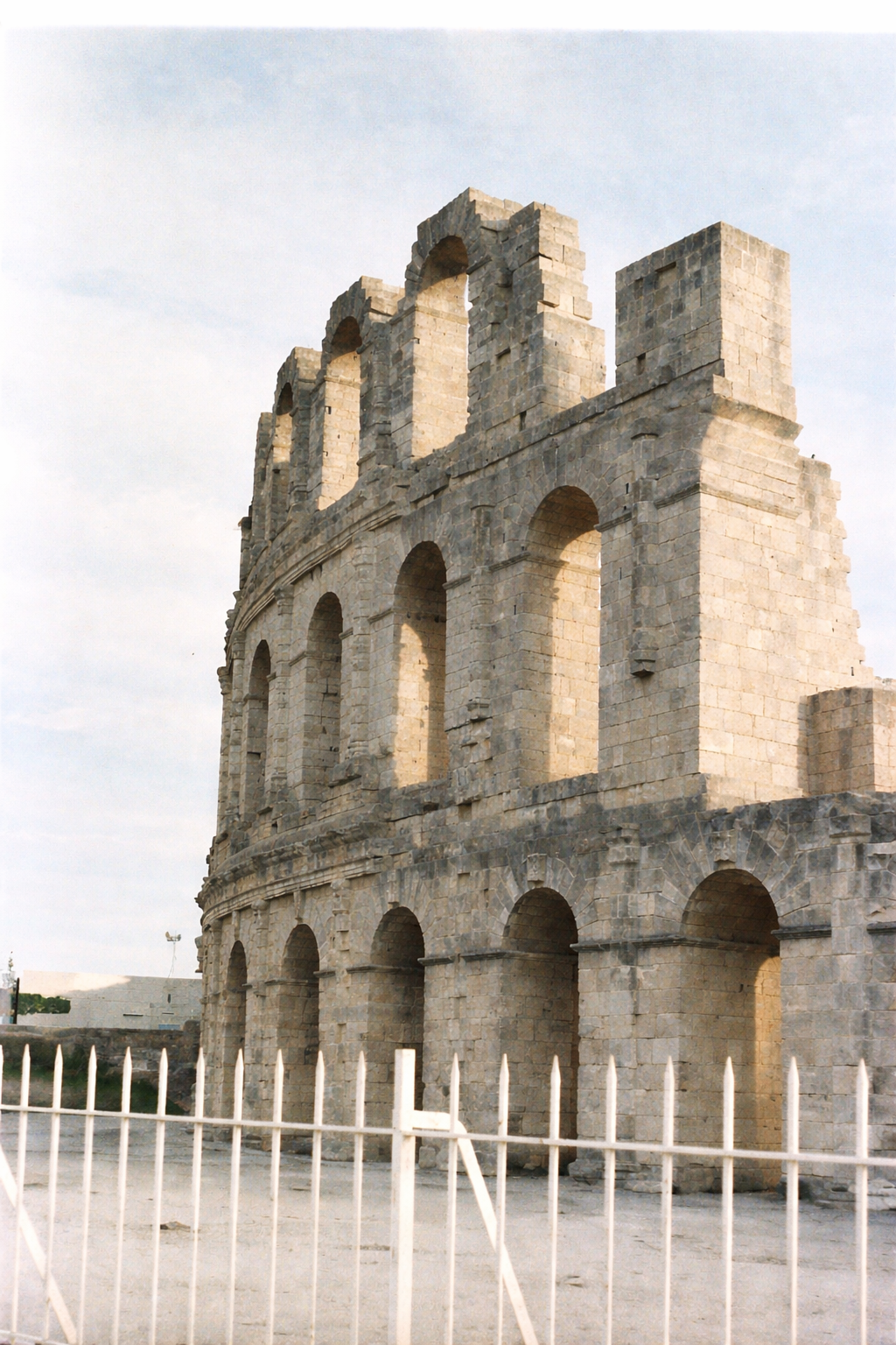 Anfiteatro romano em luz suave