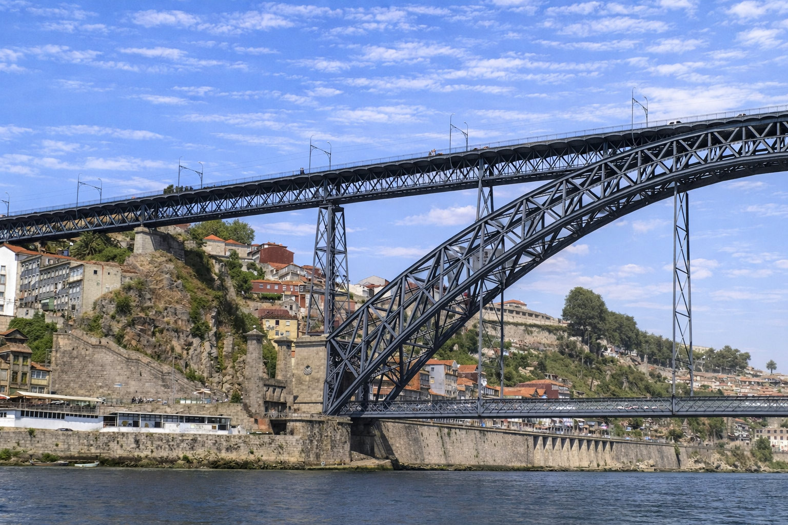 Ponte Dom Luís I ao sol