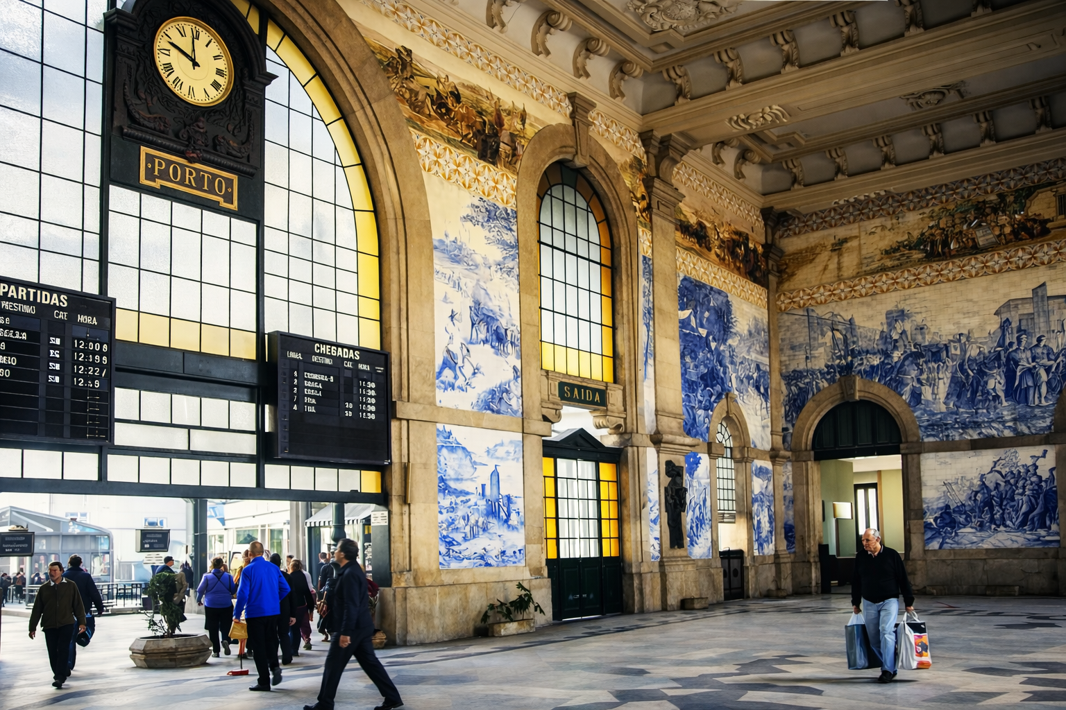 Estação São Bento em movimento