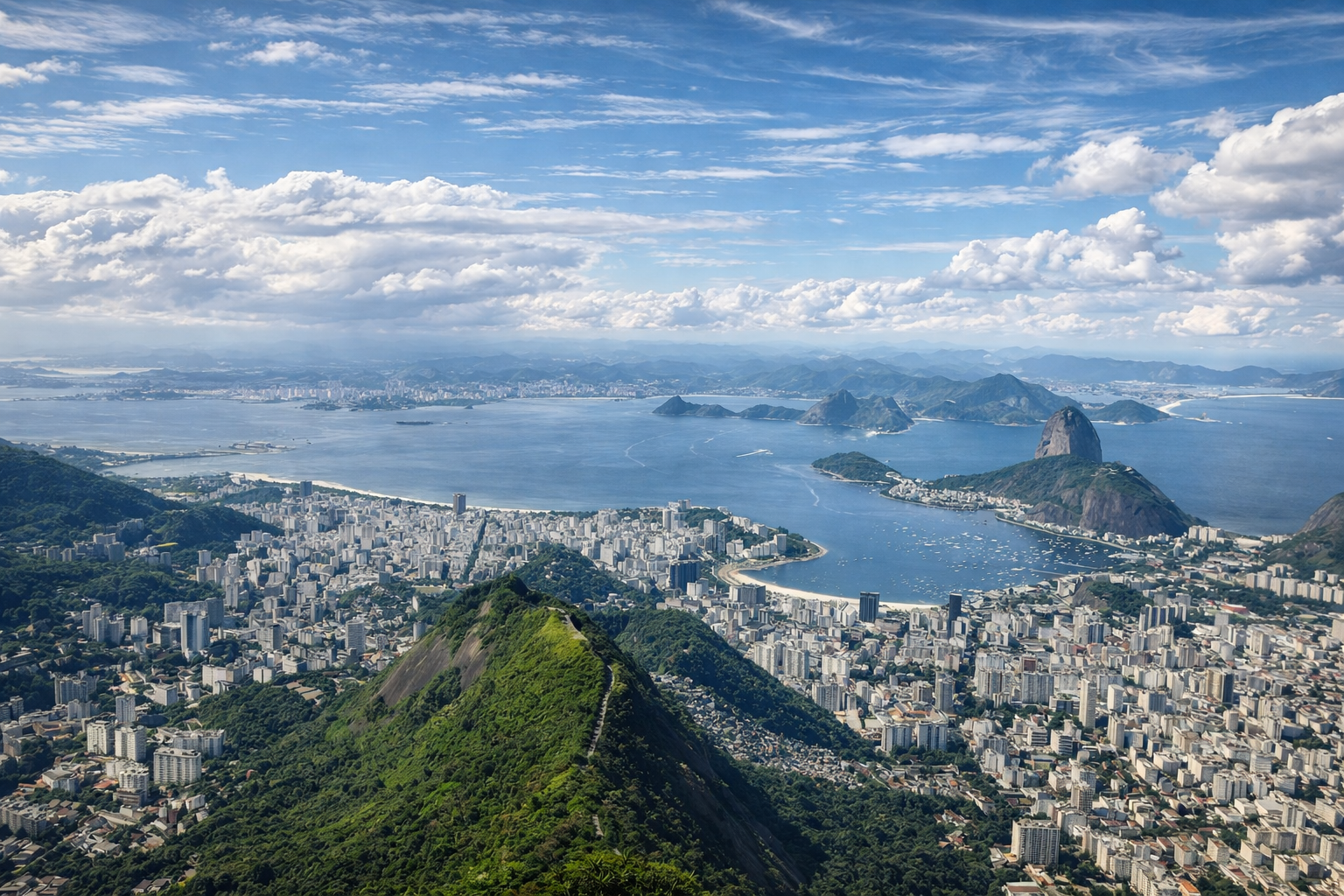 Vista aérea de Rio de Janeiro