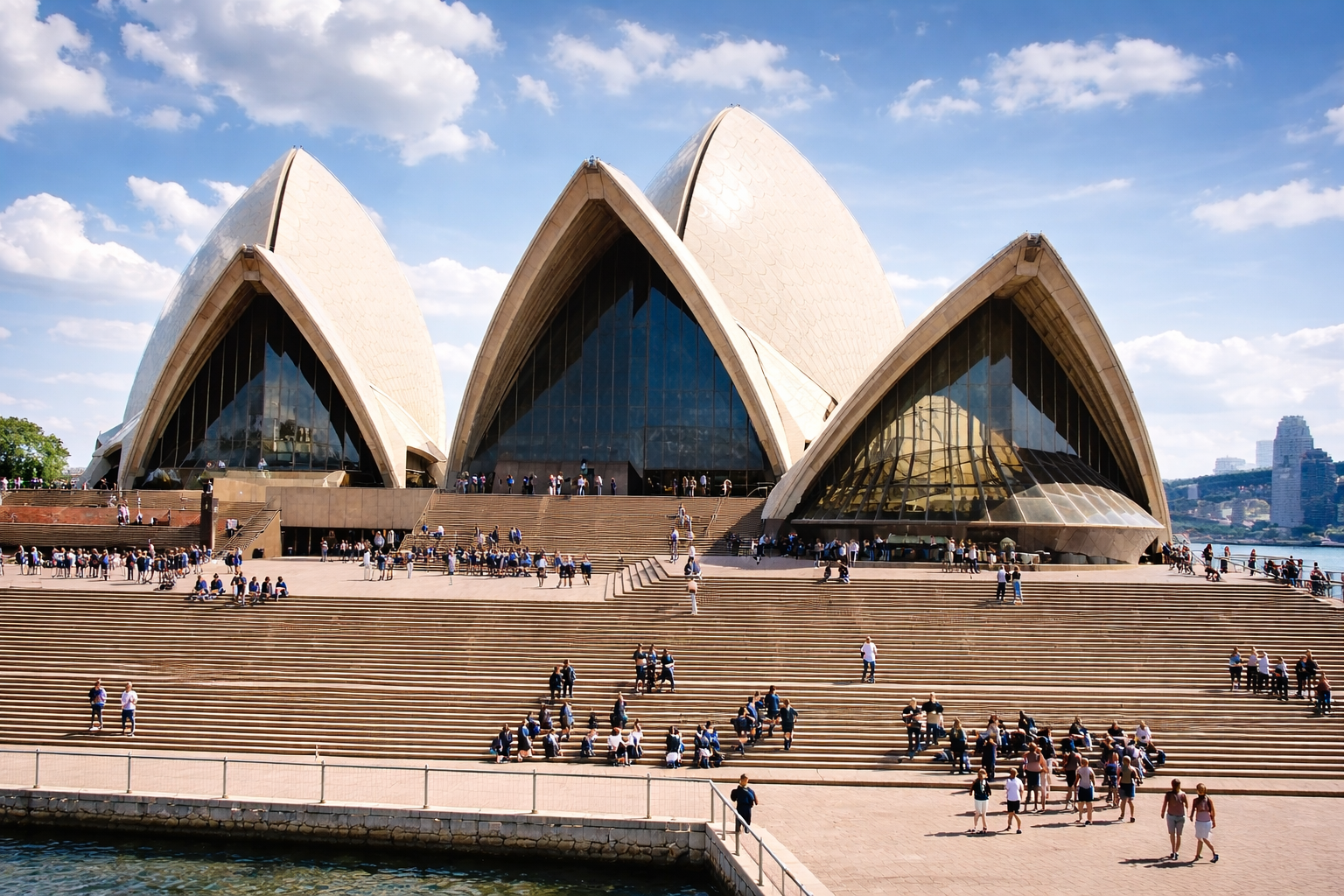 Casa da Ópera de Sydney sob o sol