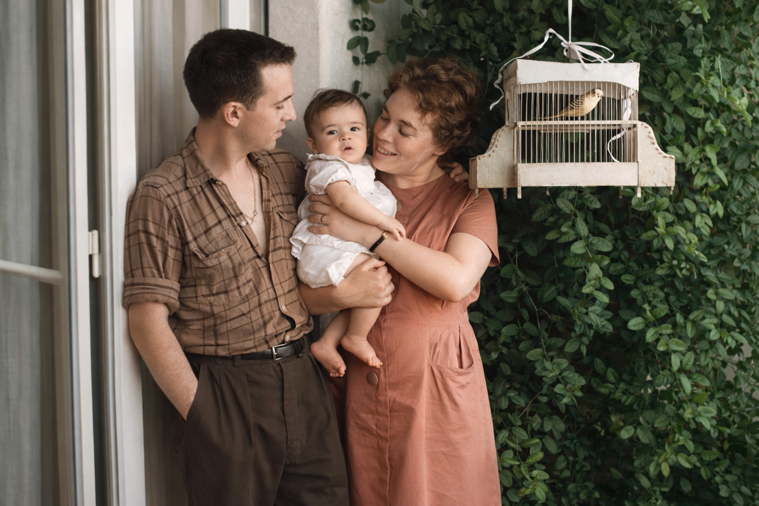 Família em harmonia com a natureza
