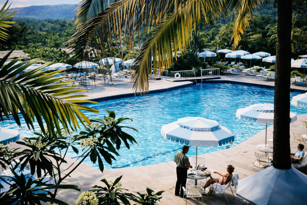 Paraiso tropical à beira da piscina