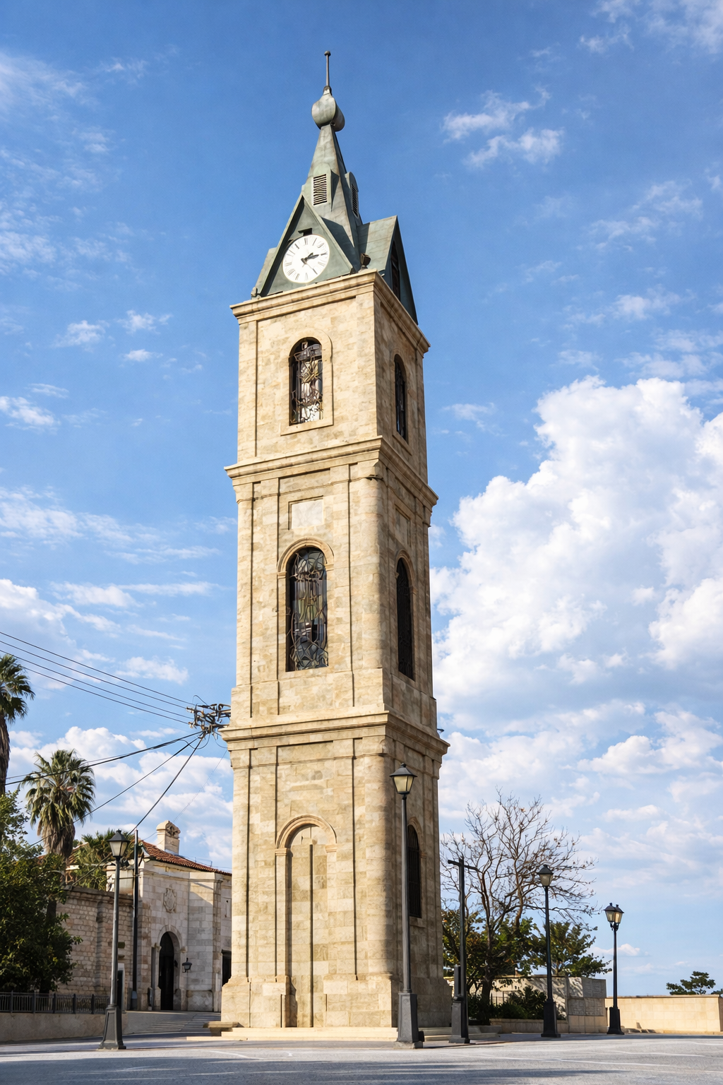 Torre do relógio histórica ao sol