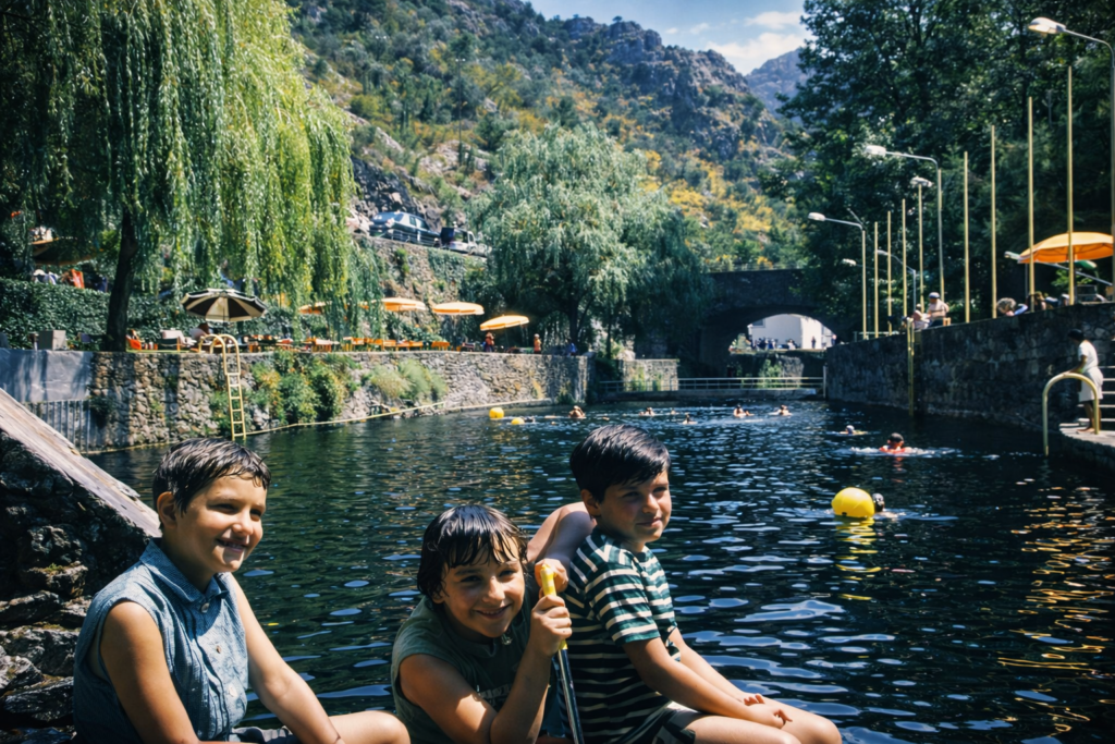 Divertimento à beira da água