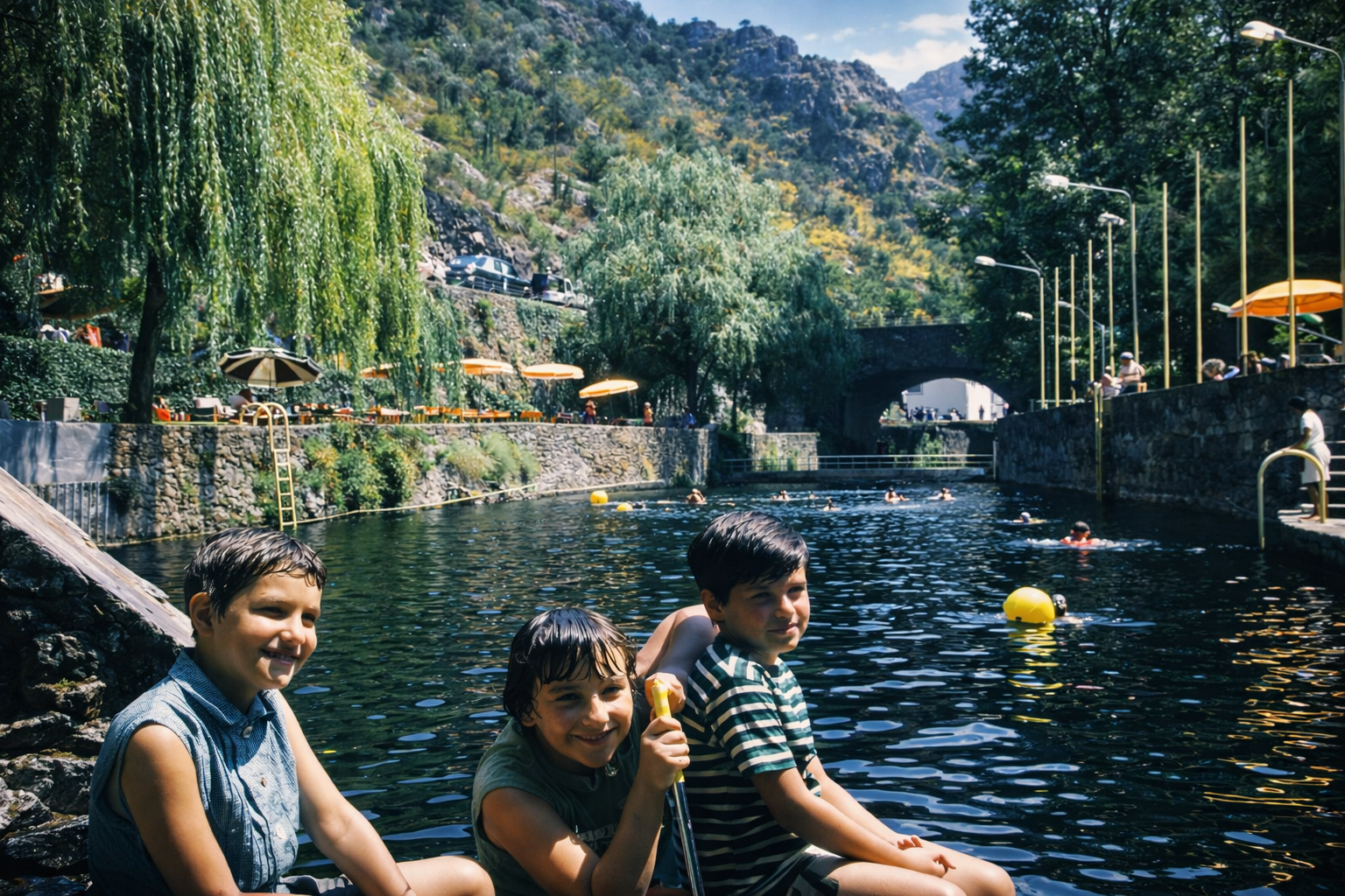 Divertimento à beira da água