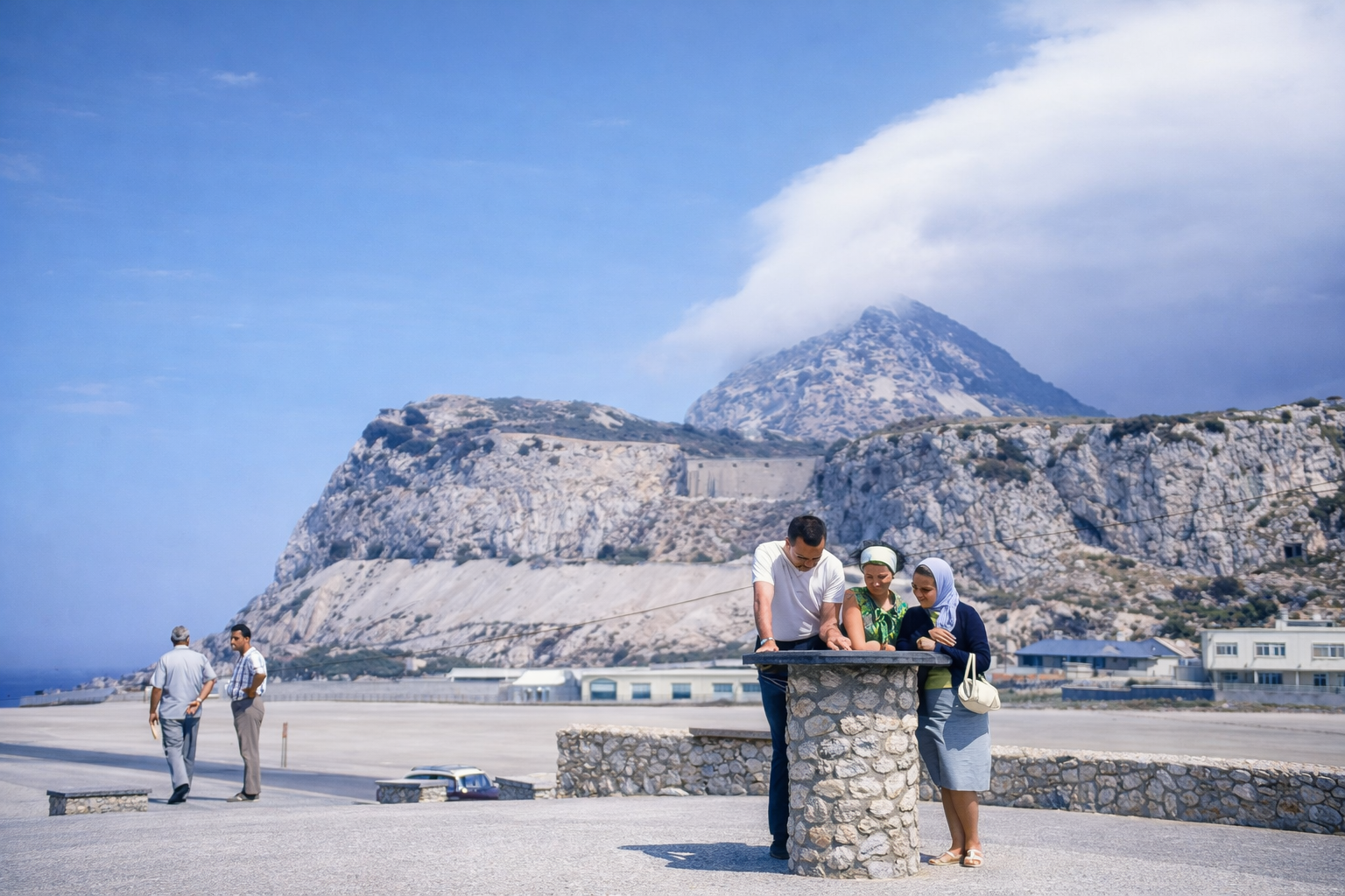 Vista da rocha de Gibraltar