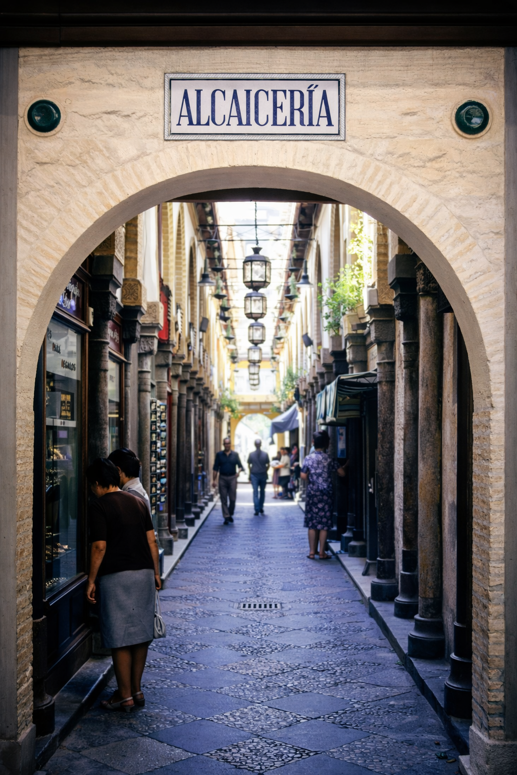 Avenida da Alcaicería em Granada