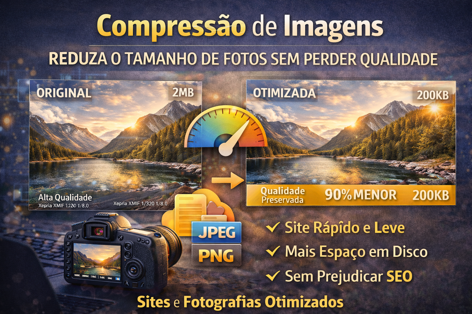 Compressão de imagens: qualidade e economia