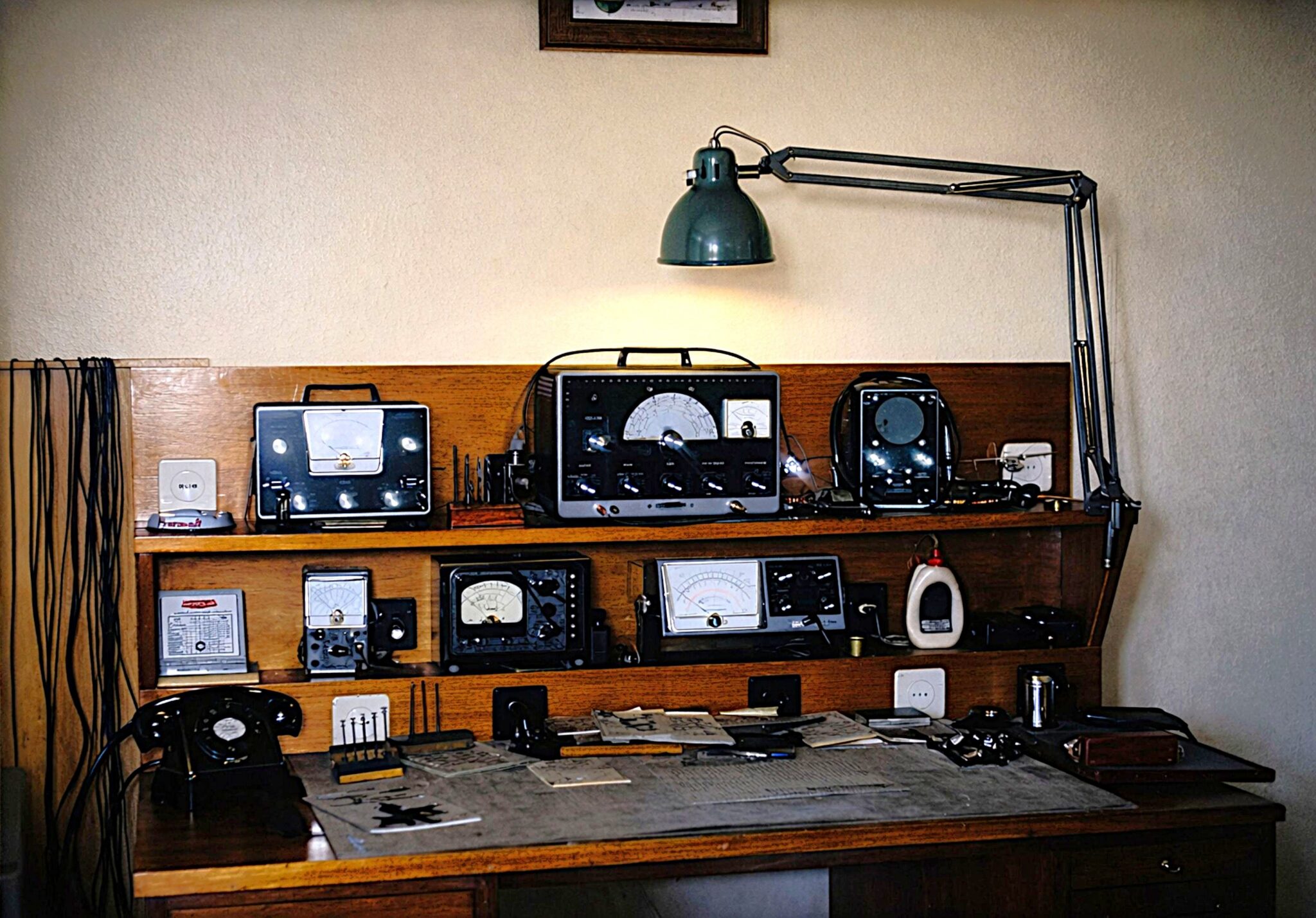 Oficina de eletrónica vintage