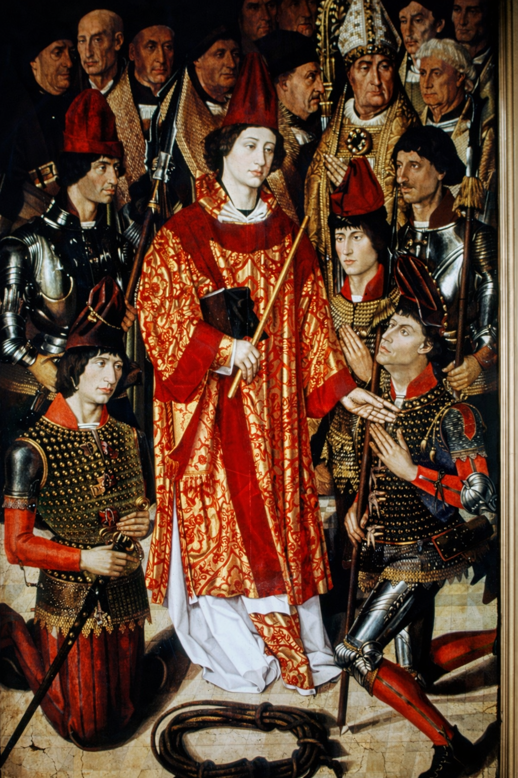O bispo e os cavaleiros ajoelhados