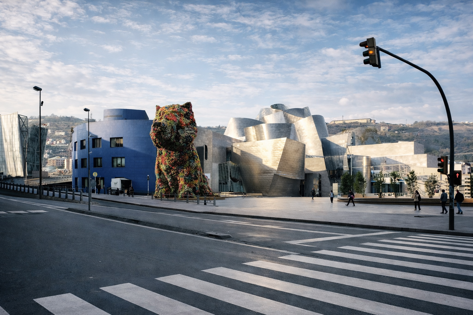 Guggenheim e "Puppy" em Bilbao