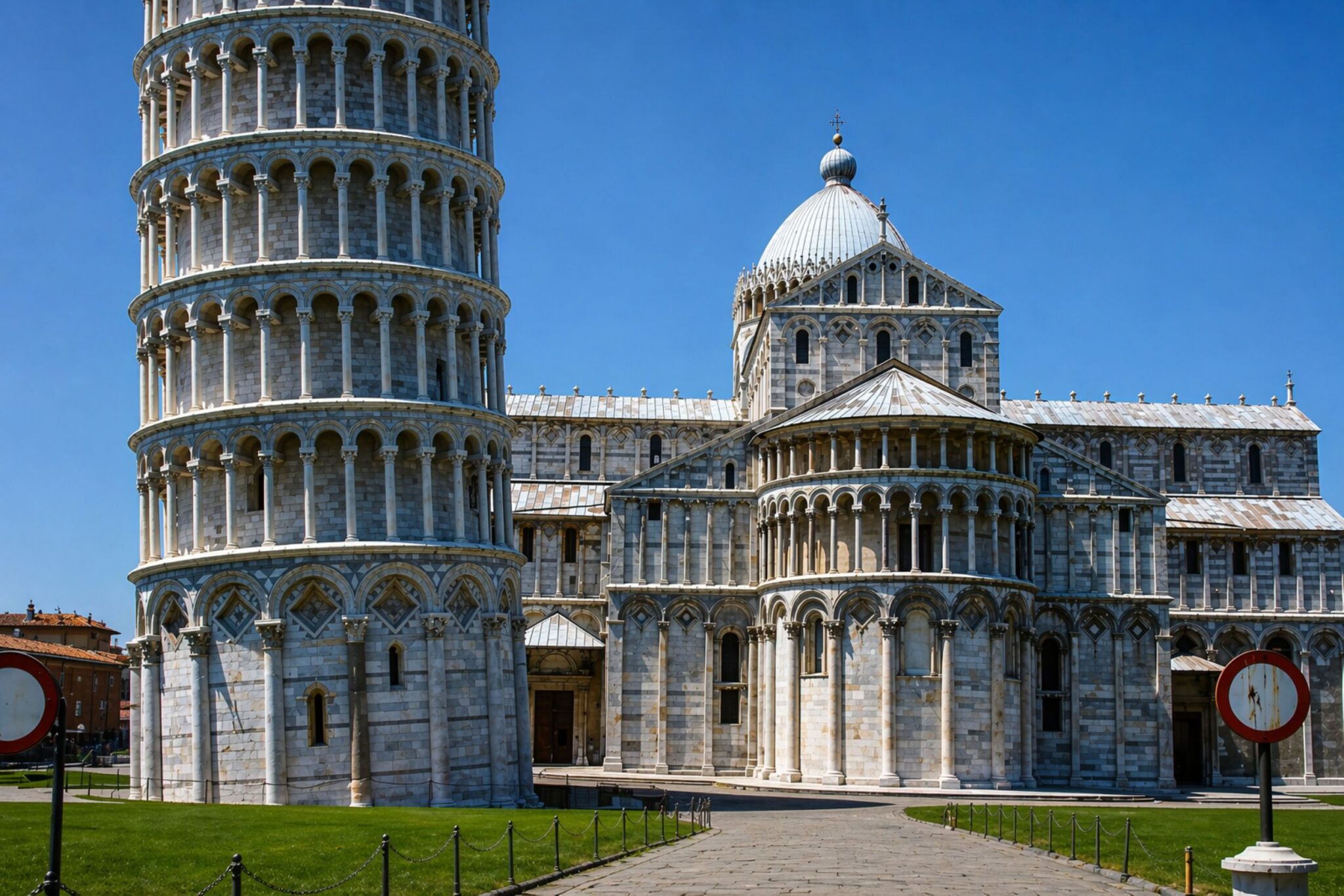 Torres e catedral em Pisa