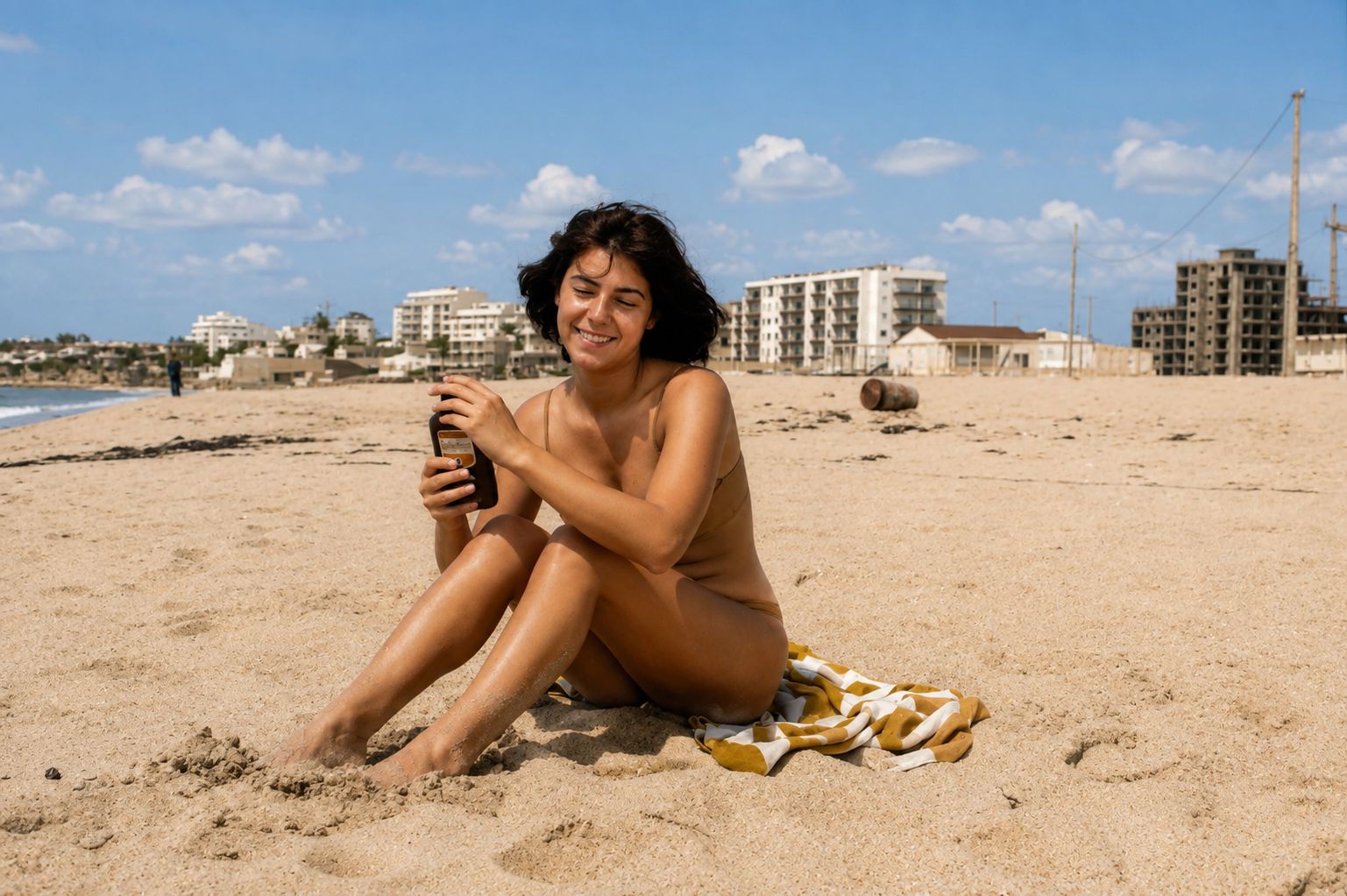 Sorriso ao Sol na Praia