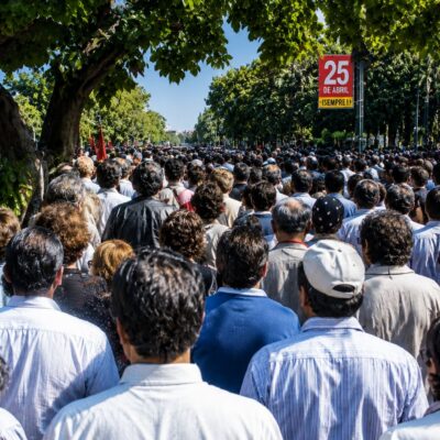 Manifestação 25 de Abril em Portugal