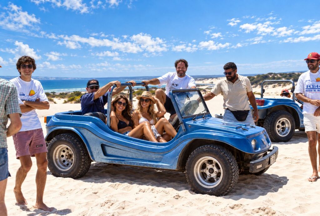 Aventura de buggy nas dunas da praia